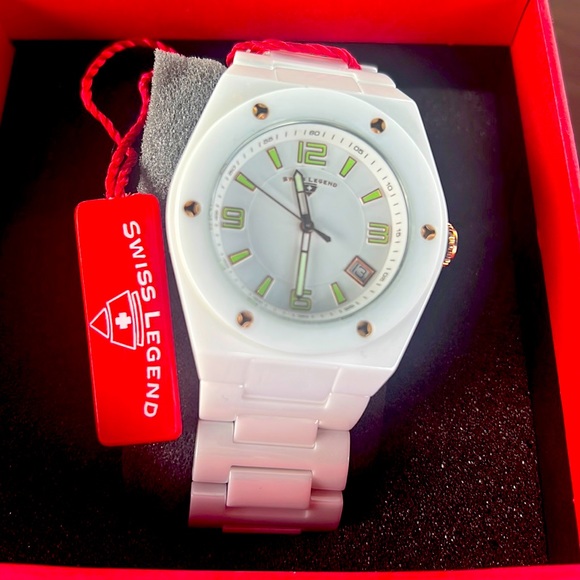 Swiss legend White Ceramic Men's Watch
